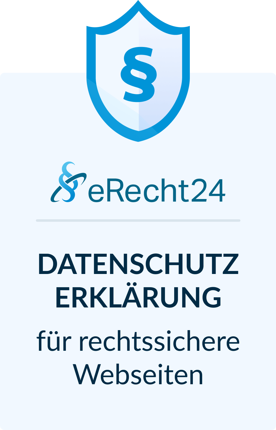 eRecht24 Datenschutz Siegel