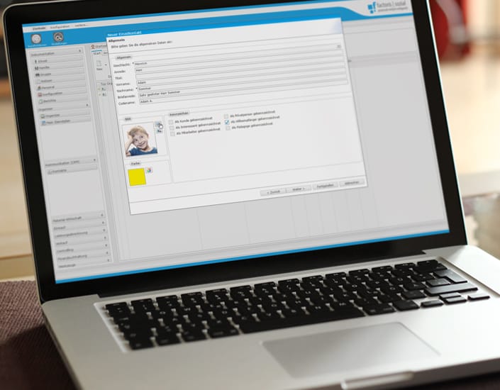 Electronic file with factoris.one|sozial